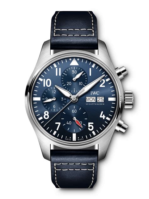 iwc pilot black leather|iwc schaffhausen pilot watches.